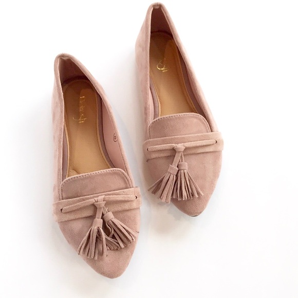 Refresh Shoes - |• Refresh •| blush slip ons tassel flats